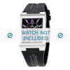 Watch strap Festina F16185-B / F16295-3 Leather Black 16mm