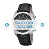 Watch strap Festina F16777-4 / F16779-4 Leather Black 24mm