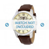 Watch strap Fossil ME3027 Leather Brown 22mm