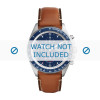 Watch strap Fossil CH3039 Leather Cognac 22mm