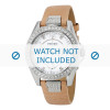 Watch strap Fossil ES3889 Leather Pink 18mm
