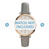 Watch strap Fossil ES4032 Leather Grey 14mm