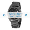 Watch strap Fossil FS4774 / PDR2095 / PDR2092 Steel Anthracite grey 22mm