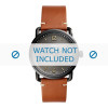 Watch strap Fossil FS5276 Leather Cognac 22mm