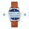 Watch strap Fossil FS5325 Leather Cognac 22mm