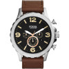 Watch strap Fossil JR1475 Leather Brown 24mm
