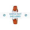 Lacoste watch strap 2000310 / LC-05-3-14-0006 Leather Orange 12mm + white stitching