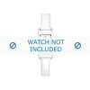 Lacoste watch strap 2000367 / LC-05-3-19-0066 Leather White 12mm + white stitching