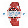 Watch strap Lotus 15778-2 Rubber Red 26mm