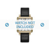 Watch strap Marc by Marc Jacobs MJ1437 Smooth leather Black 16mm