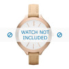 Watch strap Michael Kors MK2284 Leather Beige 12mm