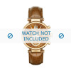 Watch strap Michael Kors MK2424 Croco leather Cognac 12mm
