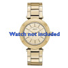 DKNY watch strap NY-2286 Steel Gold (Doublé) 18mm 