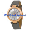 Watch strap DKNY NY2296 Leather Grey 10mm
