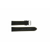 Watch strap Pulsar VK63-X001 / PU2007X1 / PP077X Leather Black 22mm