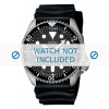 Watch strap Seiko 7S26-0020 / SKX007K1 / 4FY8JZ / 4D41JZ Rubber Black 22mm