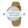 Watch strap Skagen SKW2137 Leather Beige 14mm