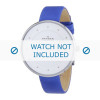 Watch strap Skagen SKW2172 Leather Blue 14mm