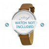 Watch strap Skagen SKW2214 Leather Cognac 14mm