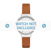 Skagen watch strap SKW2479 Smooth leather Cognac 12mm