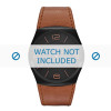 Watch strap Skagen SKW6040 Leather Brown 30mm