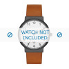 Watch strap Skagen SKW6297 Leather Cognac 20mm
