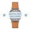 Watch strap Skagen SKW6373 Leather Cognac 20mm