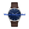 Watch strap Skagen SKW6237 Leather Brown 22mm