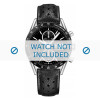 Watch strap Tag Heuer CV201AJ / FC6357 Leather Black 20mm