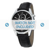 Watch strap Tag Heuer CAR2110 / CAR2111 / CAR2150 / FC6266 Leather Black 20mm