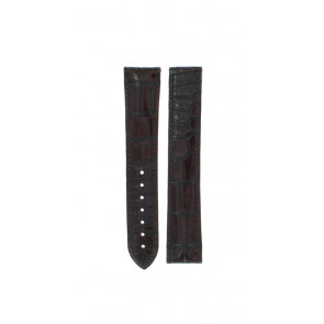Watch strap Omega 13093412299001 / 032CUZ005733 Crocodile skin Bordeaux 20mm