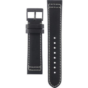 Watch strap Swiss Military Hanowa 06-4202.6.4132 Leather Black 22mm