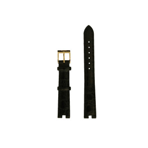 Watch strap Rado 01.153.3695.2.215 / R41695155 / R070871510 Leather Black 3mm