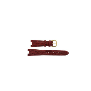 Horlogeband Balmain B59807222 / 0720378 / 0720378XS Leder Rood 14mm