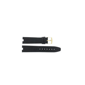 Watch strap Jacques Lemans 1-1423 Leather Black 6mm