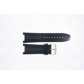 Watch strap Jacques Lemans 1-1454 Leather Blue