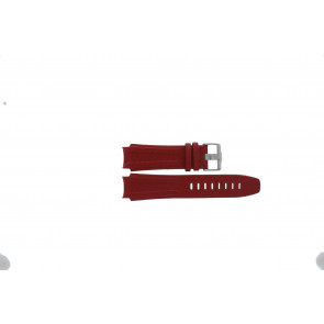 Watch strap Jacques Lemans 1-1584L Leather Red 20mm