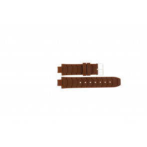 Jacques Lemans watch strap 1-1696 / BK-2892 Silicone Brown 12mm