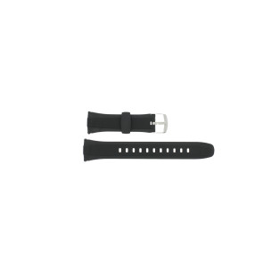 Casio watch strap 10152407 Rubber Black 22mm 