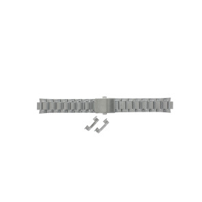 Casio watch strap 10179834 Steel Silver 20mm 