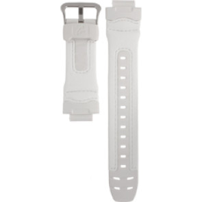 Casio watch strap 10220277 Plastic White 19mm 