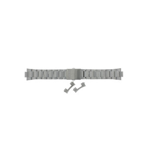 Casio watch strap 10239923 Steel Silver 22mm 