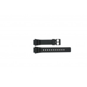 Casio watch strap MRW-200h / 10393907 Rubber / plastic Black 18mm