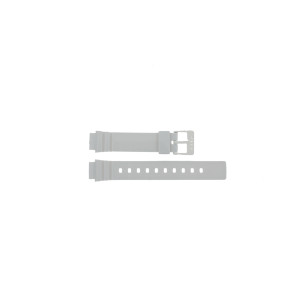 Casio watch strap 10406536 Plastic White 14mm 