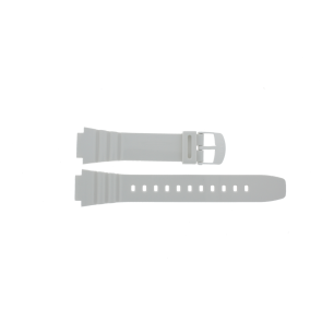 Casio watch strap 10409325 Plastic White 16mm 