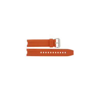 Casio watch strap EMA-100B-1A4V / 5299 / 10449650 Rubber Orange 22mm