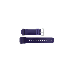Casio watch strap 10332044 Rubber Purple 16mm 