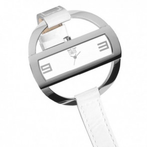 Watch strap Davis 1201 Leather White 14mm