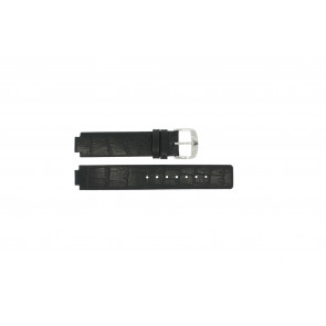 Watch strap Jacques Lemans 1318-3 Leather Black 11mm