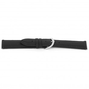 Watch strap Universal J144 Leather Black 26mm